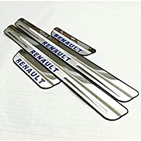 MNBX Placas Protectoras del Protector del umbral de la Puerta Exterior del Coche 4pcs para Renault Kadjar 2015-2018…